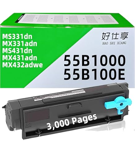 LCL Compatible Lexmark 51B1000 Toner Cartridge - 2500 Page Yield (2-Pack)