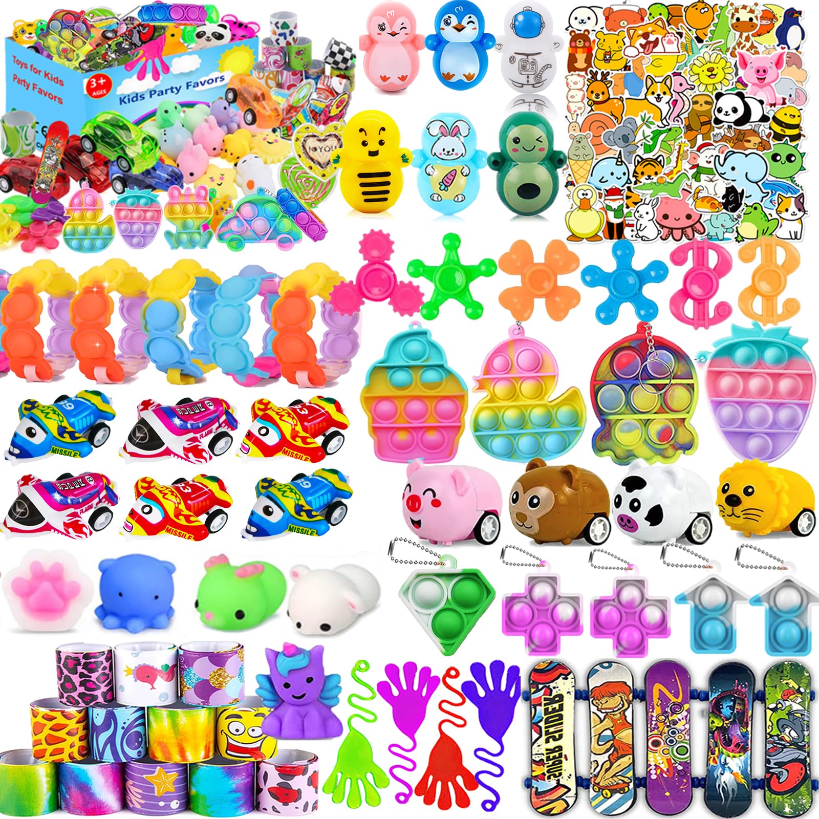 Photo 1 of 20 PCS Party Favors for Kids 4-8-12, Pop Fidget Toys, Goodie Bag Stuffers, Treasure Box Toys for Classroom Prizes, Pinata Stuffers, Goodie Bags Filler, Prize Box toys for Kids Classroom