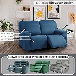 ULTICOR Squared Jacquard Design, Reclining Loveseat