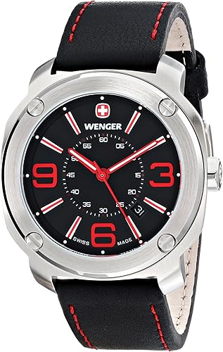 Amazon Com Wenger Men S 01 1051 103 Escort Stainless Steel Watch