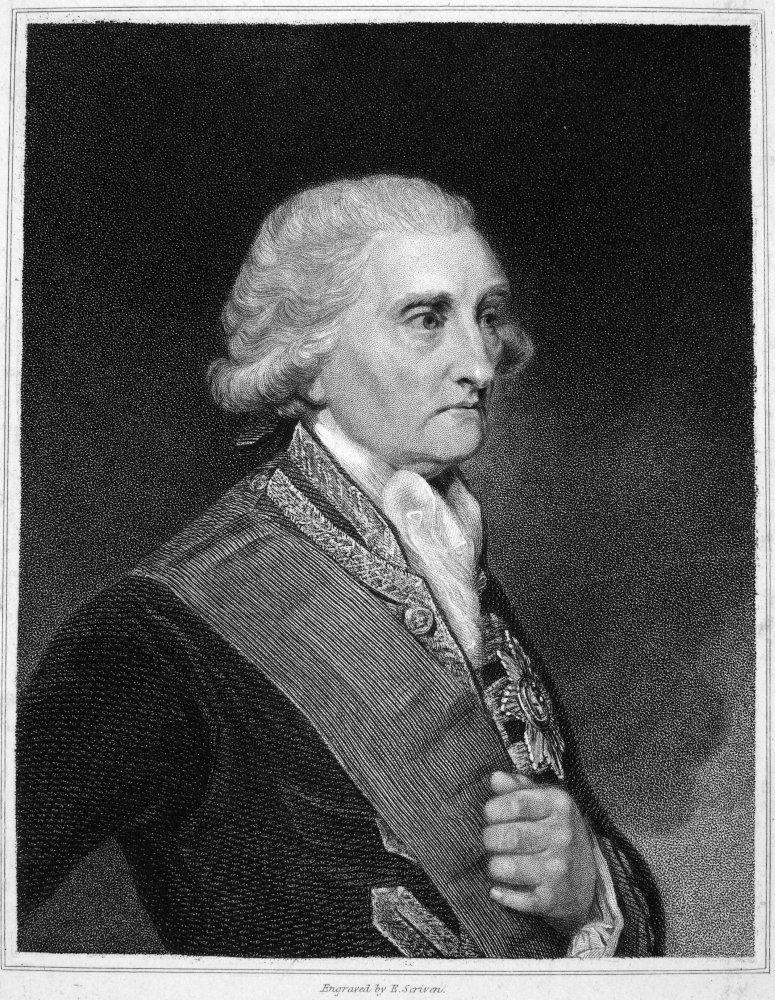 George Brydges Rodney N(1719-1792) 1St Baron Rodney English Admiral Stipple Engraving After Sir Joshua Reynolds Poster Print by (24 x 36)