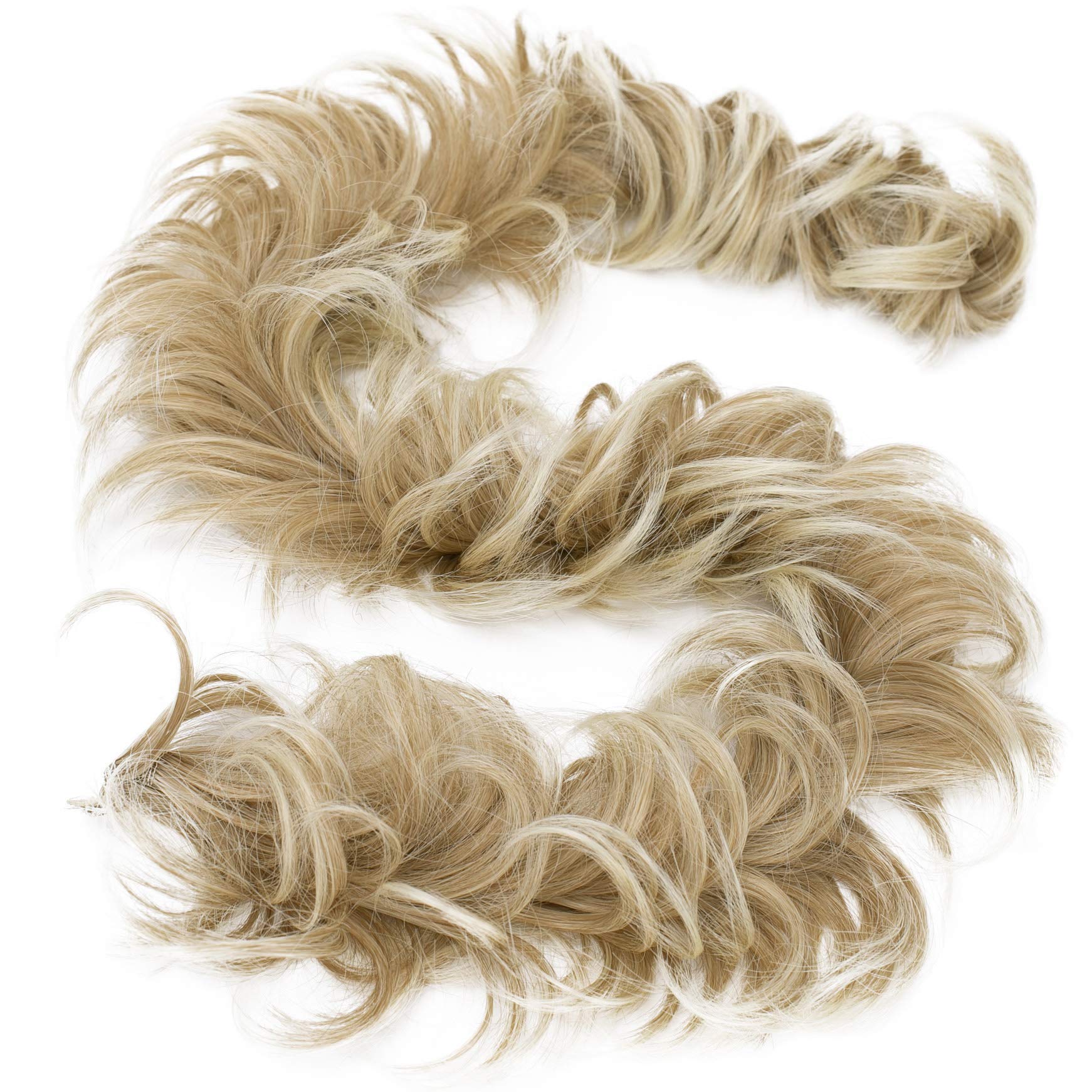 CAISHA XXL Hairpiece Scrunchy Updo Bridal Hairstyle Voluminous Curly Messy Bun Blonde Mix HW11 — image 1
