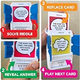 100 PICS Riddles Travel Card Game - Family Quiz, Pocket Puzzles for Kids & view 4