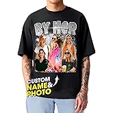 H-DEWALL Custom T Shirts Graphic Tees Shirt Customized Gifts Personalized for Men Shirt Boyfriend Gift Ideas Design Your Own