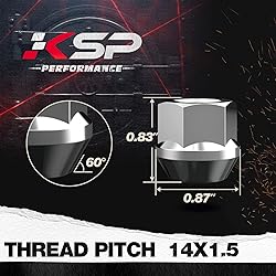 KSP M14X1.5 Open End Acorn Bulge Wheel Lug