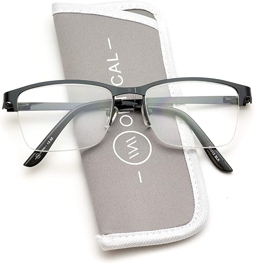 cheap semi rimless eyeglasses