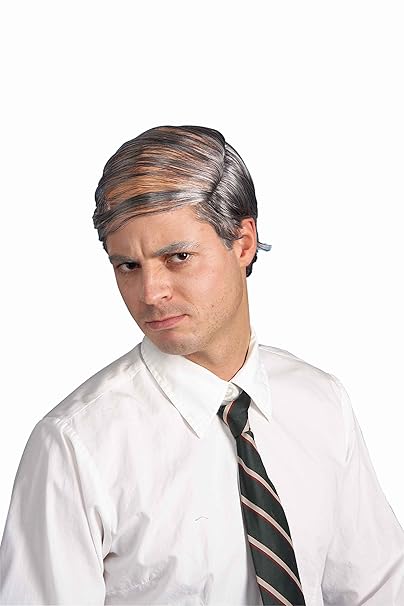 Forum Novelties Men S Bald Man Comb Over Costume Wig Grey One