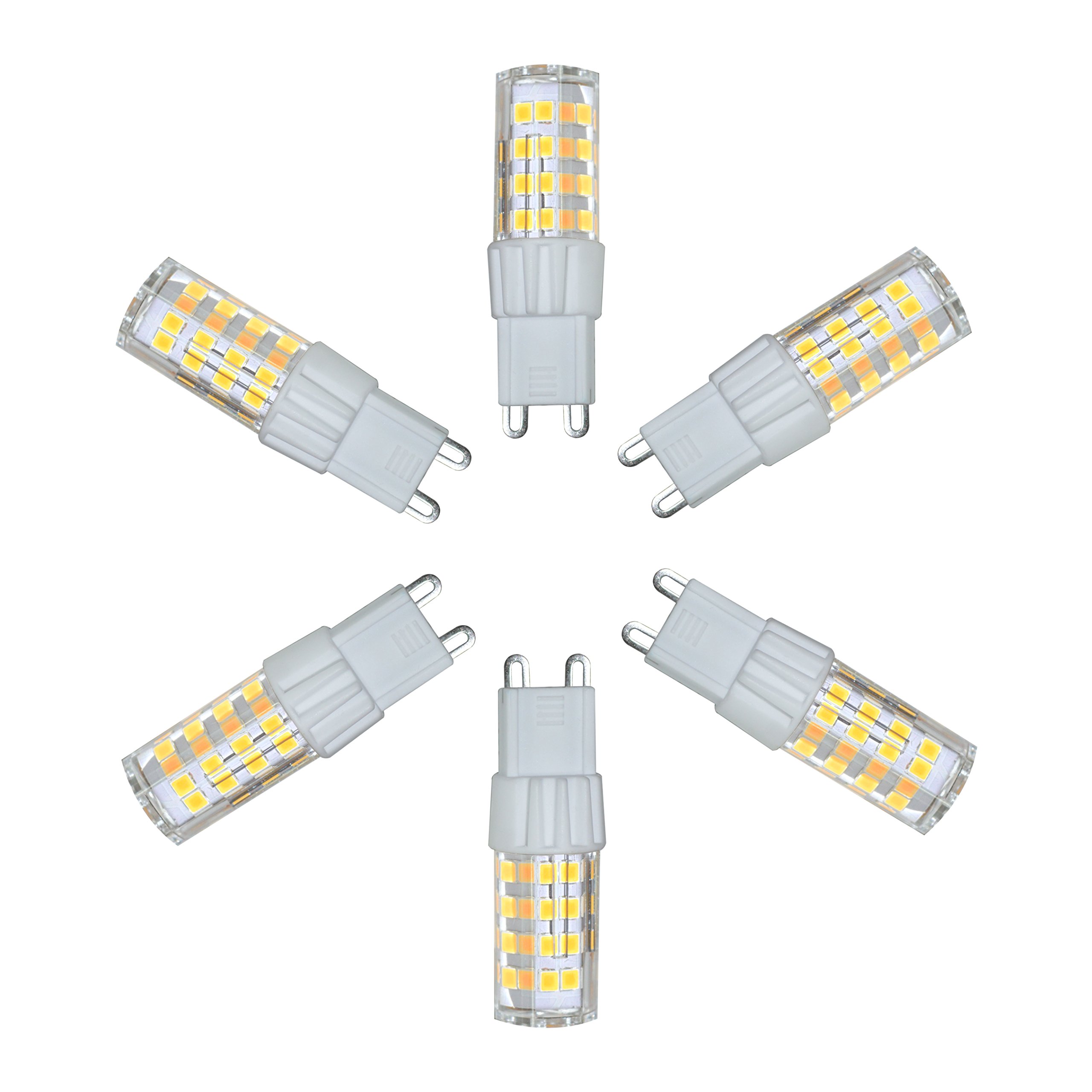 G9 LED Bulbs 5W(40W Equivalent) 400LM, Daylight White 5000K, 360 Degree