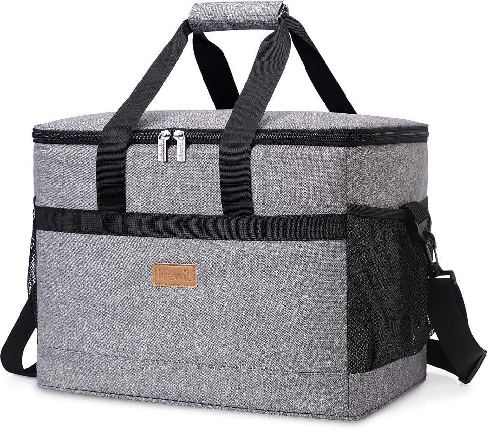 Lifewit Cooler Bag 50 Cans Collapsible Insulated 30L Grey