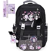 Juju Black Kawaii Backpack - Cute Kawaii Stuff Mochila Kawaii - Cute Backpacks For Girls - Backpacks For School Girls - Cute Backpack For School (Bla)
