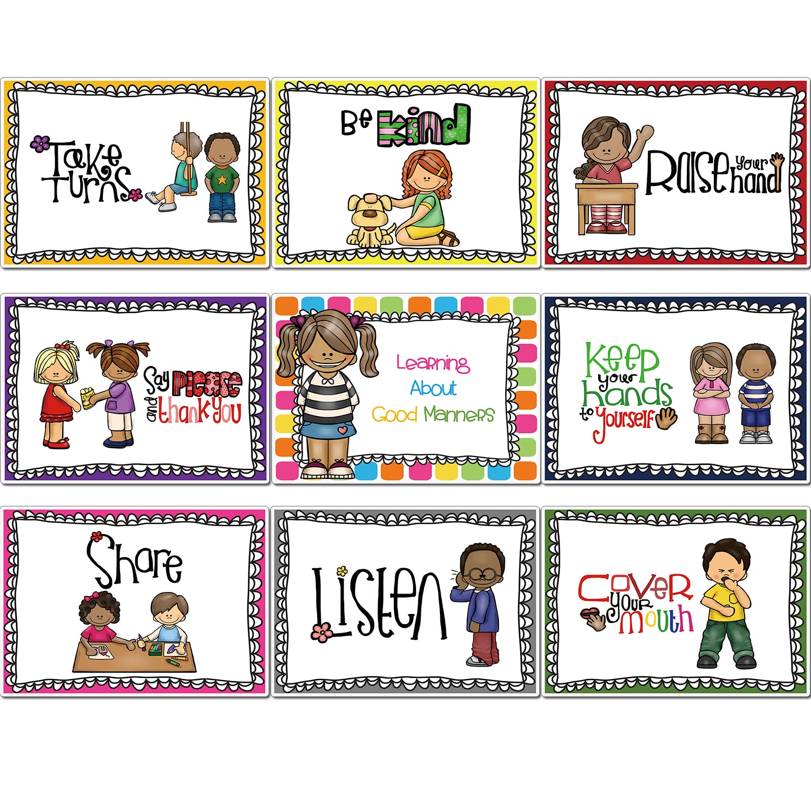 Mua DFZUS 9 Classroom Rules Posters Classroom Bulletin Board ...