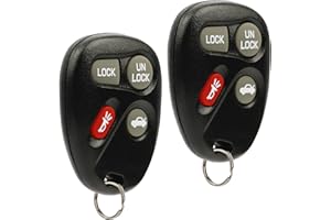 USAREMOTE Car Key Fob Keyless Entry Remote fits 2001-2005 Chevy Impala Monte Carlo / 2004 Pontiac Grand Prix (KOBLEAR1XT, 10443537), Set of 2