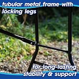 Harbour Housewares Rectangle Folding Trestle Tables 180cm Pack of 2 Black view 2