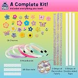Purple Ladybug Make Your Own Flower Headbands Kit for Kids 6-10 view 4