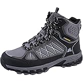 Queday Waterproof Hiking Boots Mens Lightweight Walking Shoes Daily Hike Trekking Trail Outdoor Camping Climbing