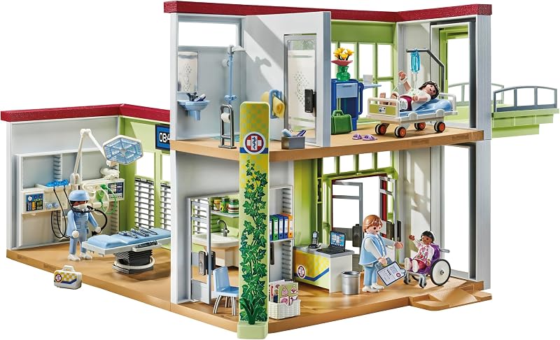 | My Life | Modernes Krankenhaus | Mit Vier Figuren, medizinischen Geräten und Accessoires | Zu über 80 % aus recycelten und biobasierten Materialien | Für Kinder ab 4 Jahren | 71615