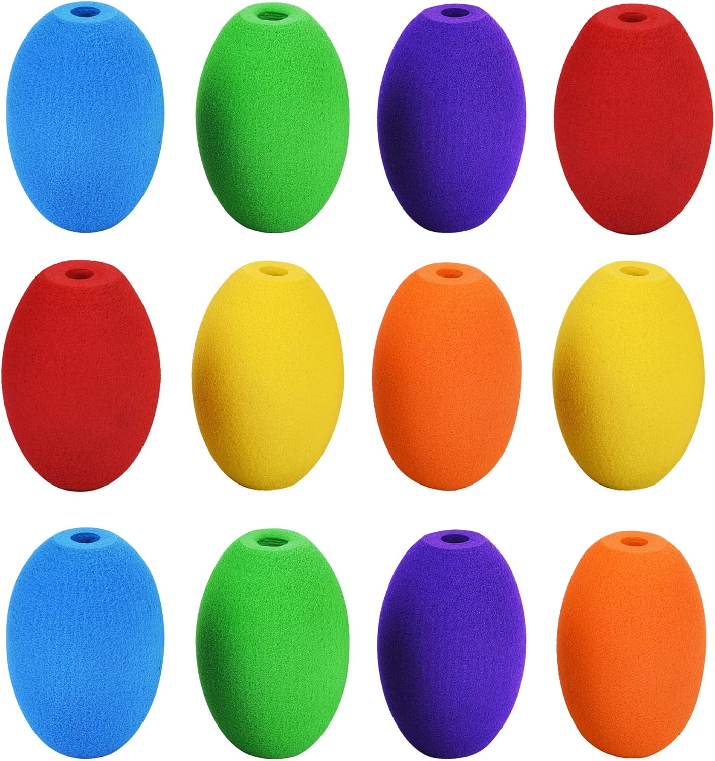 Special Supplies Egg Pencil Grips for Kids and Adults Colorful, Cushioned Holders for Handwriting, Drawing, Coloring - Ergonomic Right or Left-Handed Use - Reusable (12-Pack)