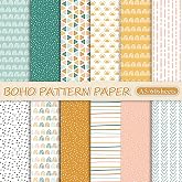 Whalne 12 Desgns Retro Floral Pattern Paper 24 Sheet Hppe Groovy...
