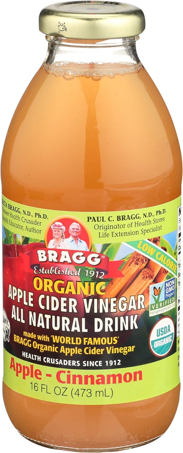 Bragg Apple Cider Vinegar Drink Organic AppleCinnamon 16 oz