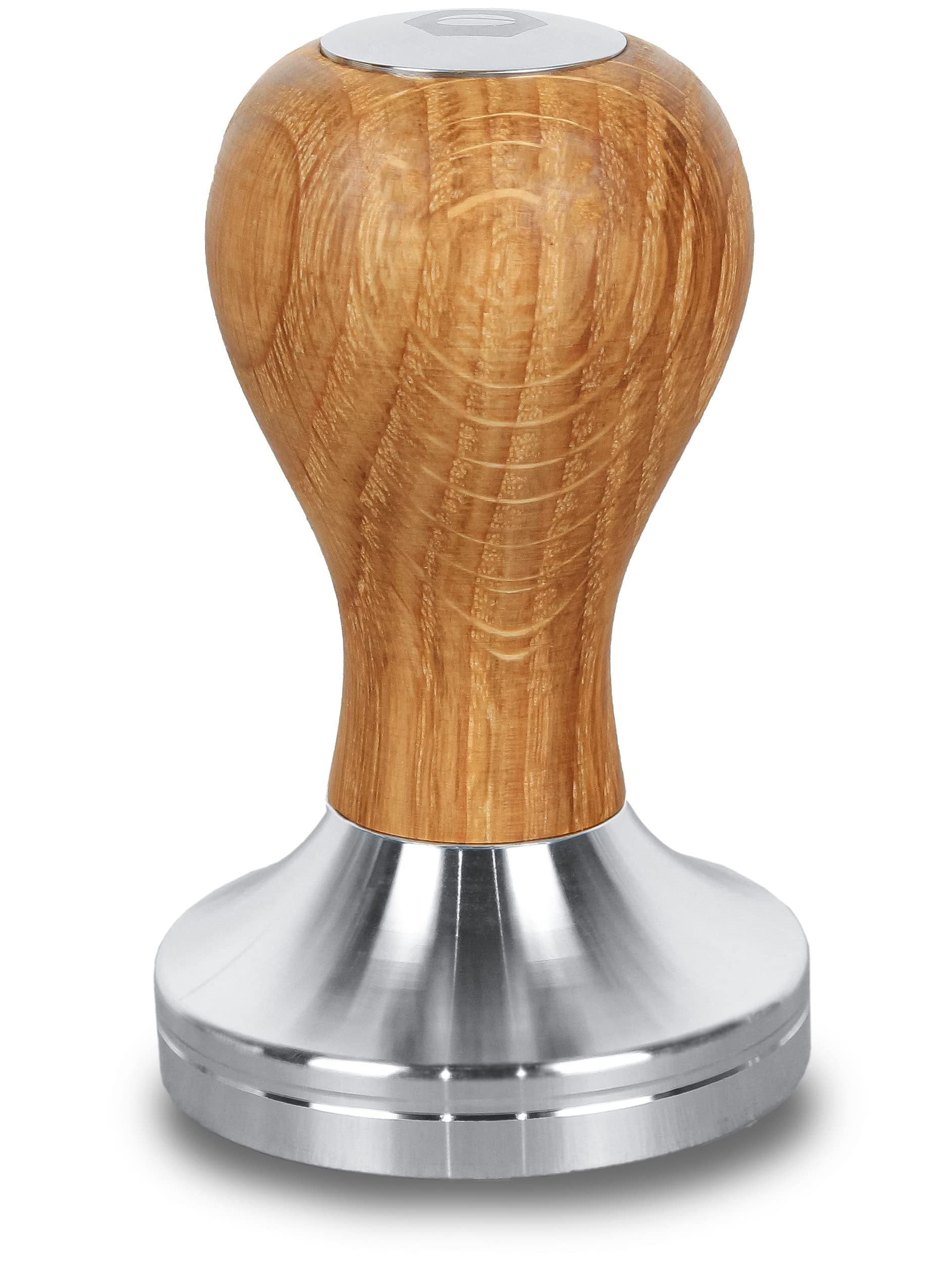 Clara Coffee Tamper Made of high Quality Oak, Masher in 51 mm and 58 mm for Espresso in Barista Quality, Espresso Stamp for portafilters
