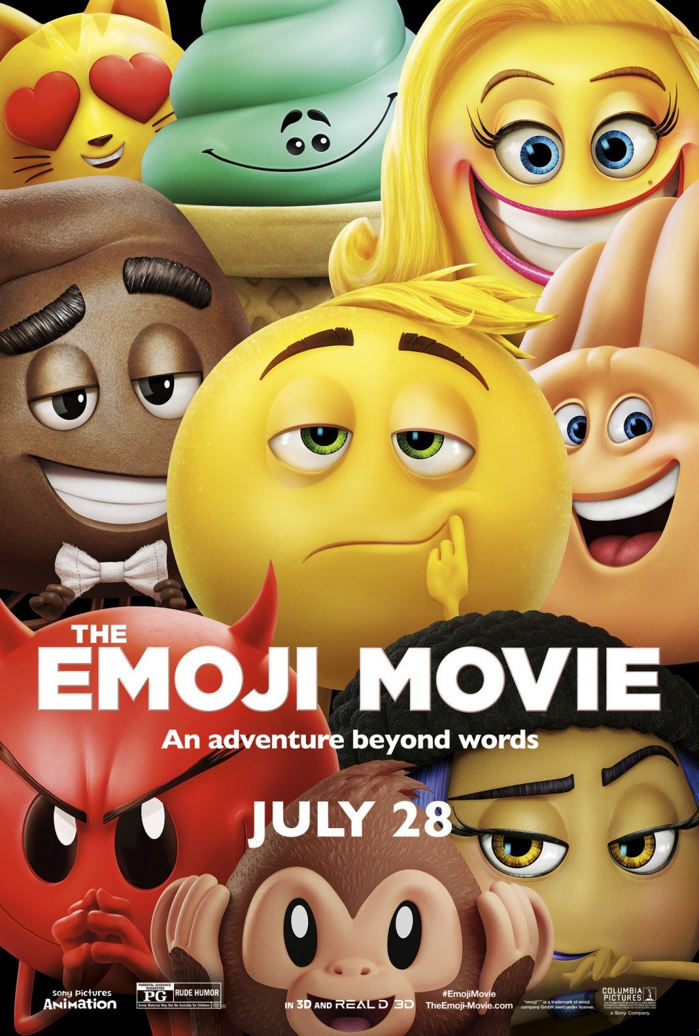 The Emoji Movie POSTER 11x17 Inch Promo Movie Poster