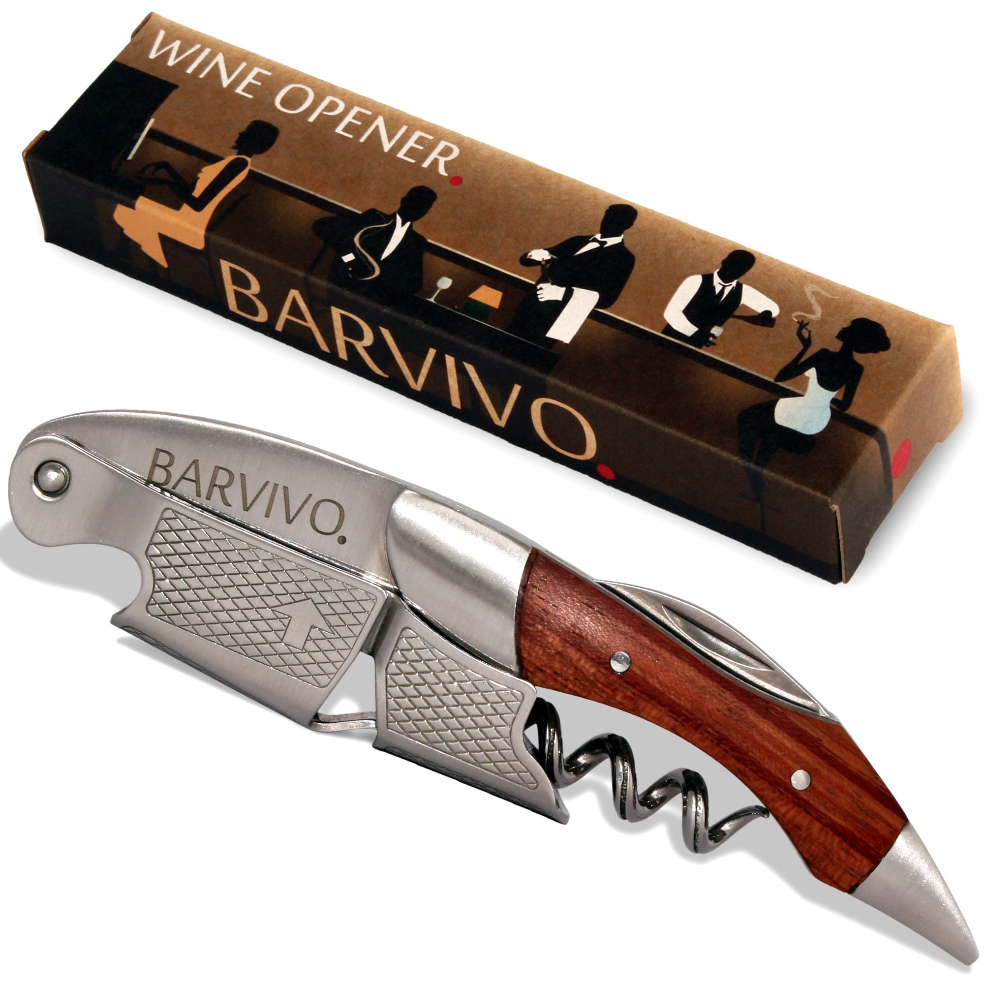 Barvivo Waiters Corkscrew Bottle Opener For Beer Or Wine. Hand Sized Premium .. 23 818iPpfr7CL