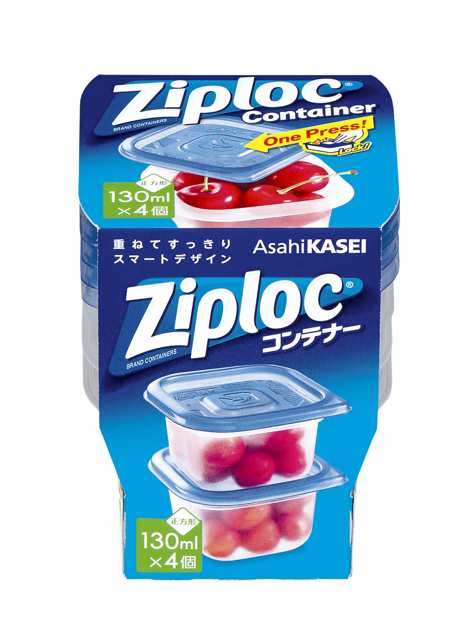 ジップロック コンテナー 正方形 130ml 4個入商品画像