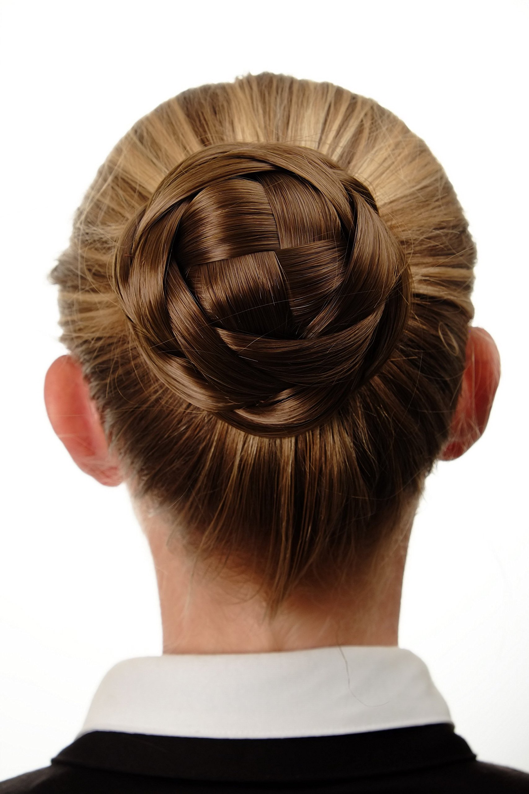 WIG ME UP - Q399D-12 Hairbun Hairpiece bun hair knot braided knotted traditional custom Bavaria East Europe Gold Brown