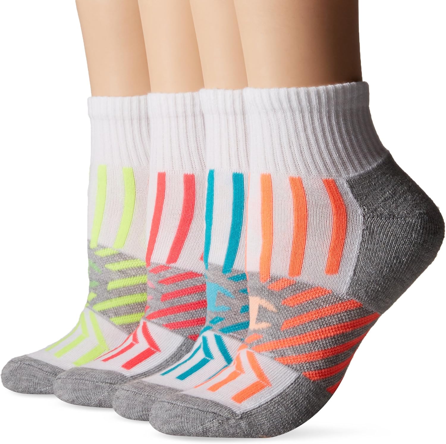 Champion Women�s Double Dry 4Pack Performance Ankle Socks