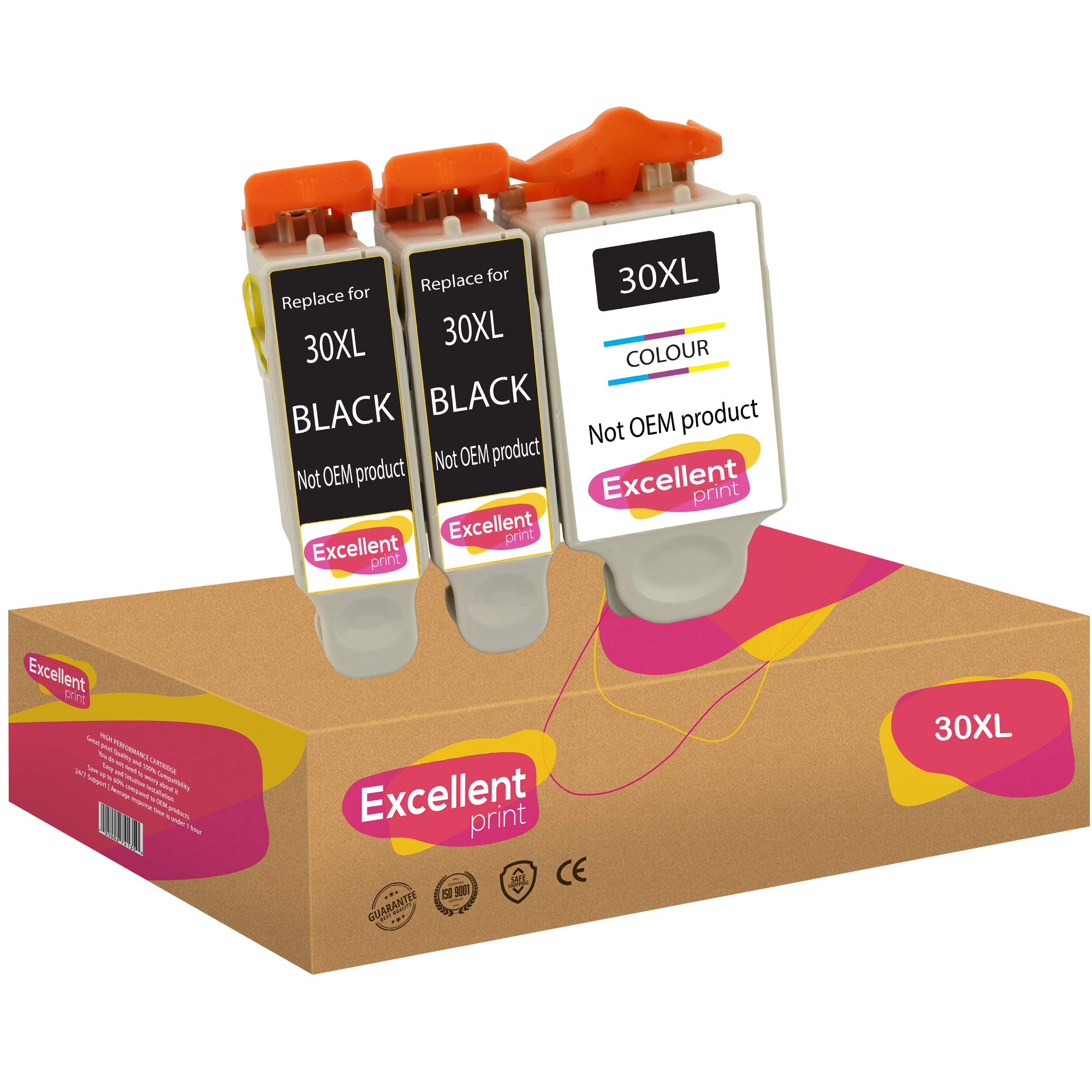 Excellent Print 30XL 30B 30CL Compatible Ink Cartridges for Kodak Hero 3.1 ESP C110 3.2