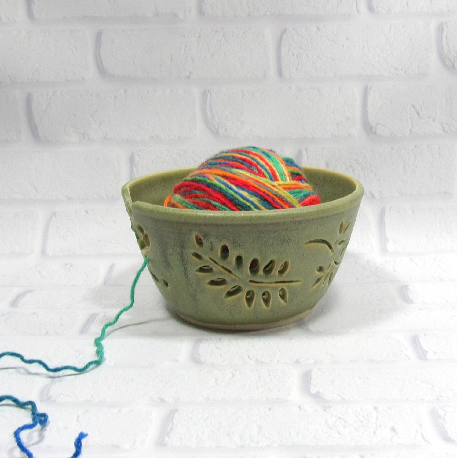 Pottery Yarn Bowl Handmade
