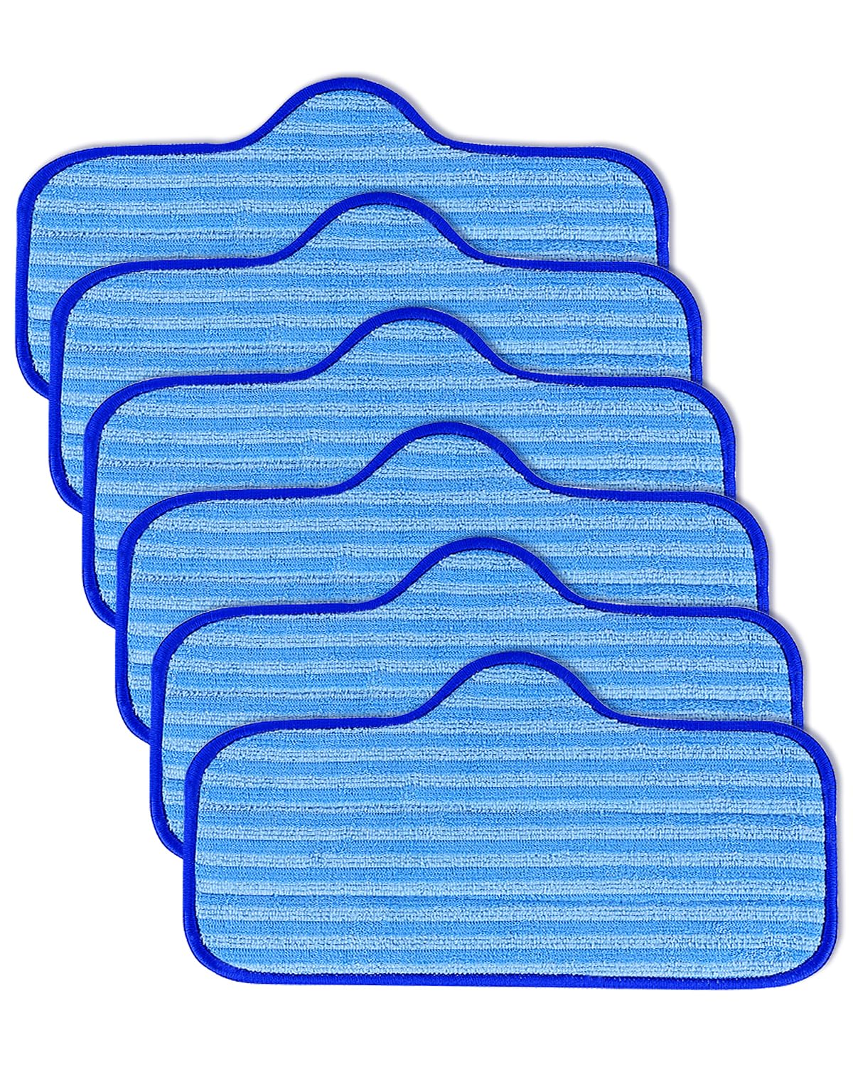 KEEPOW 6 Pack Microfiber Pads Compatible with Neat Steam Cleaner, accessories for Neat Steam Cleaner, Highly Absorbent Reusable Pads for Deep Cleaning, Machine Washable