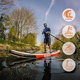 FunWater 11ft Inflatable SUP Paddle Board with Pump Fin Leash Bag view 7