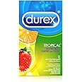 Durex Tropical Flavored Latex Condoms-12 Count