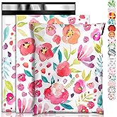 Oududianzi Poly Mailers 6x9, 100PCS Shipping Bags, Mailing bags, Mailers Poly Bags for Shipping, Shipping Envelopes, Packaging Bags for Small Business - Floral