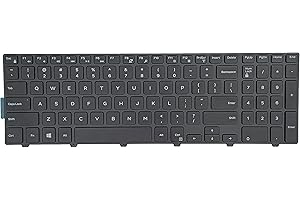 KBR Keyboard Replacement for Dell inspiron 15 3000 5000 3541 3542 3543 3551 3552 3558 3593 3567 5542 5545 5547 5755 5551 5558 5552 5758 5759 5559, inspiron 17 5000 5748 5749 5755 5758 5759 Laptop