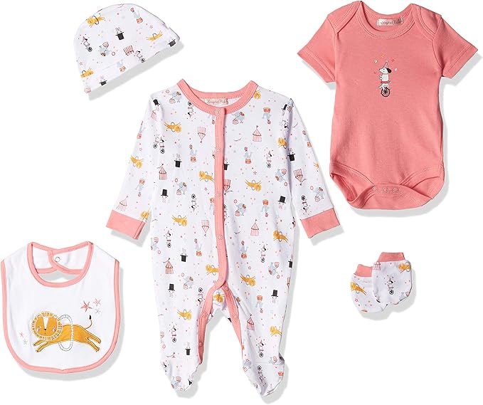 Lilly And Jack Circus Print Clothes for Baby Girls, 36 Months Pink