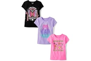 THE CHILDREN'S PLACE The Childrens Place Girls Kindness, Love, Equality Short Sleeve Graphic T Shirts