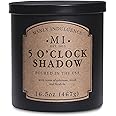 Manly Indulgence 5 O'Clock Shadow Scented Candles for Men, 16.5 oz Single Wick, Fathers Day Candle, 60H Burn, Candles for Home Scented – Made in The USA