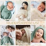GSrenyu 2 Pcs Large Muslin Blanket 100x100 cm Baby Cloths Cotton view 3