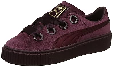 puma platform maroon
