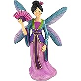 GlitZGlam Fairy Kai The Beautiful Asia Miniature Fairy for Your Fairy Garden/Miniature Garden