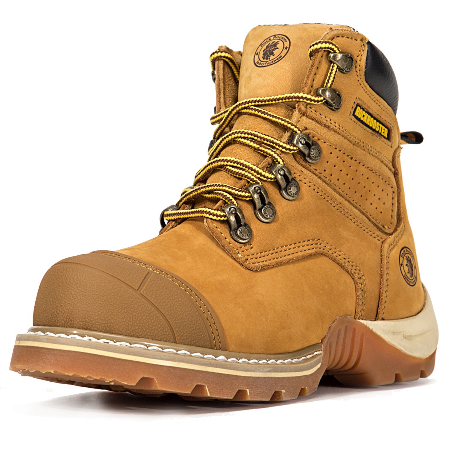 ROCKROOSTER Men's Work Boots, Composite Toe, Safety Water