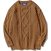 Aelfric Eden Cable Knit Sweater Men Oversized Rory Gilmore Crewneck Knitted Sweater Pullover 2024 Vintage Fall Sweaters Tops