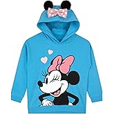 Disney Minnie Mouse Girls Hoodie | Girls Hoodies With 3D Ears | Minnie Mouse Sweatshirt