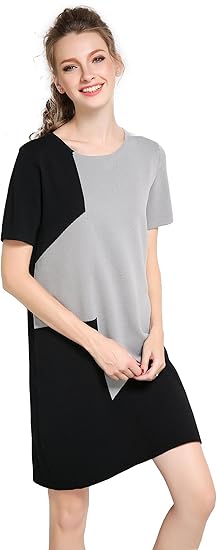 Amazon 蘇の心 Sushi Kongミズのスペルカラー半袖ニットワンピース スカート 通販