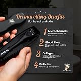 Red-Blooded Beard Roller 0.5mm Titanium Microneedle for Beard Growth & Hair view 5