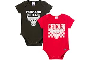 Gerber unisex-baby NBA Team 2 Pack Short Sleeve Onesie Bodysuits