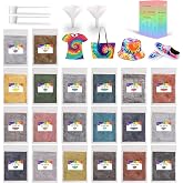 YRYM HT Tie Dye Powder Refills 400g, 20 Vibrant Vivid Colors | Permanent for Tie Dyeing, Easy to Mix, Easy to Use &amp; Non-Toxic, Leakproof Design, Bulk for Kids Adults