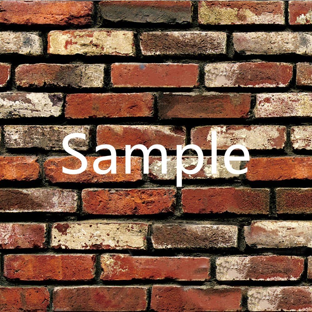 Blooming Wall 1002 Prepasted Vintage Brick Stone Peel and stick Wallpaper Sample (Sample(21cm30cm))